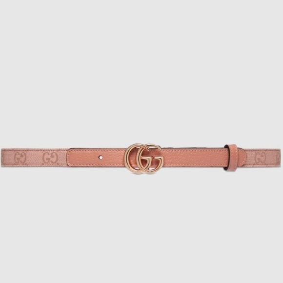 NEW Gucci Marmont GG supreme pink leather thin belt - size 100-40 - Picture 3 of 7